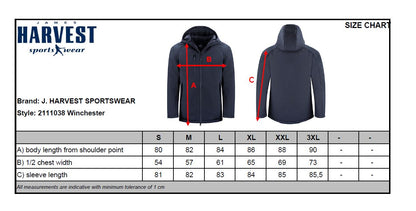 James Harvest Winchester Mens Shell Coat | Waterproof | Sustainable | 3 Colours | S-3XL - Winter Jacket - Logo Free Clothing