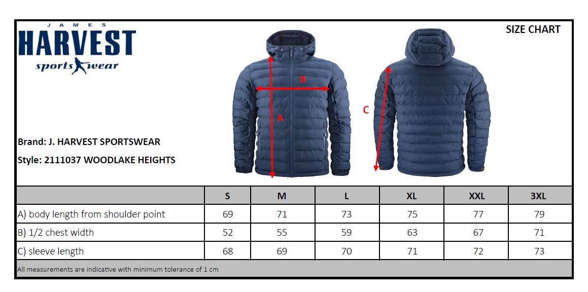 James Harvest Woodlake Mens Padded Coat | Waterproof | Sustainable | 3 Colours | S-3XL - Winter Jacket - Logo Free Clothing