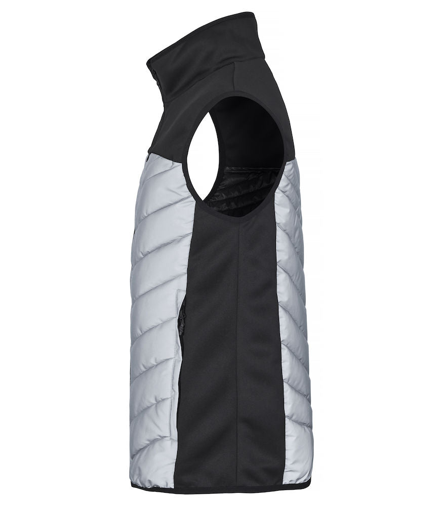 Clique Utah Mens Reflective Gilet. Lightly padded XS-3XL - Gilet - Logo Free Clothing