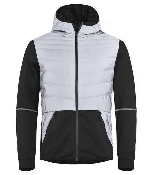 Clique Utah Mens Reflective Jacket. Lightly padded & Hooded 2 colour option. XS-2XL - Summer Jacket - Logo Free Clothing