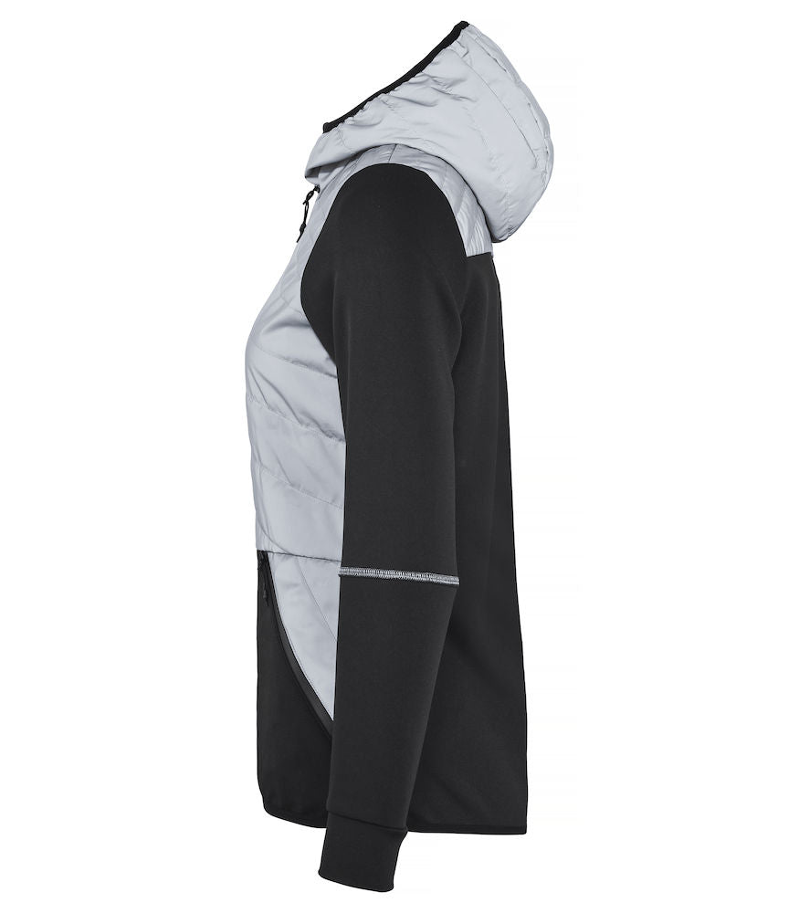 Clique Utah Ladies Reflective Jacket. Lightly padded & Hooded 2 colour option. XS-3XL - Summer Jacket - Logo Free Clothing