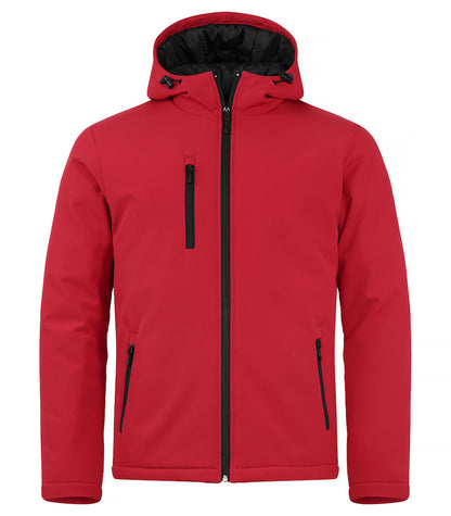 Clique Mens Padded Hooded Softshell Jacket. Waterproof 5000mm. 6 Colours XS-4XL - Summer Jacket - Logo Free Clothing
