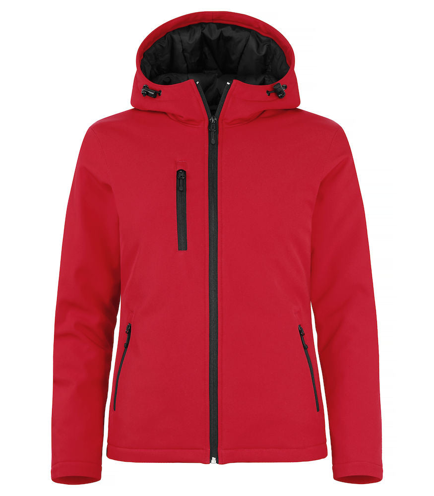 Clique Ladies Padded Hooded Softshell Jacket. Waterproof 5000mm. 6 Colours XS-2XL - Summer Jacket - Logo Free Clothing