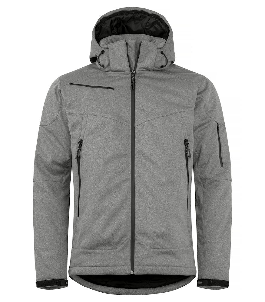 Clique Grayland Mens Padded Softshell Jacket. Removable Hood. Waterproof 10 000mm. XS-4XL - Winter Jacket - Logo Free Clothing