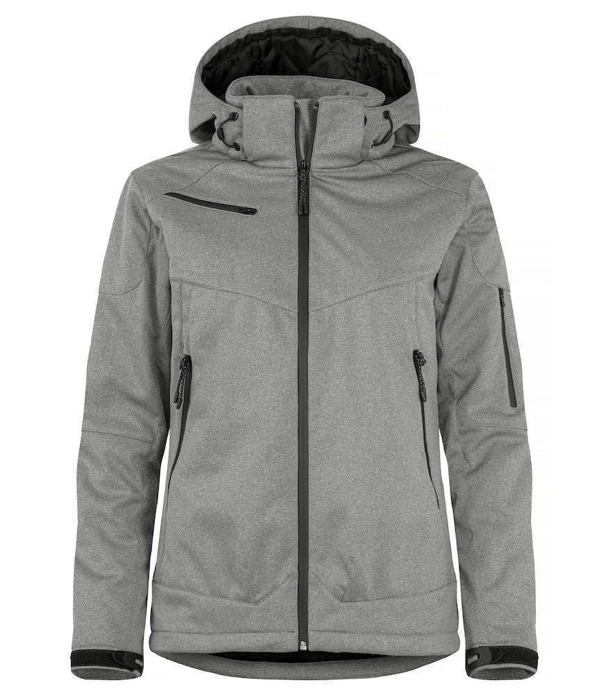 Clique Grayland Ladies Padded Softshell Jacket. Removable Hood. Waterproof 10 000mm. XS-2XL - Winter Jacket - Logo Free Clothing