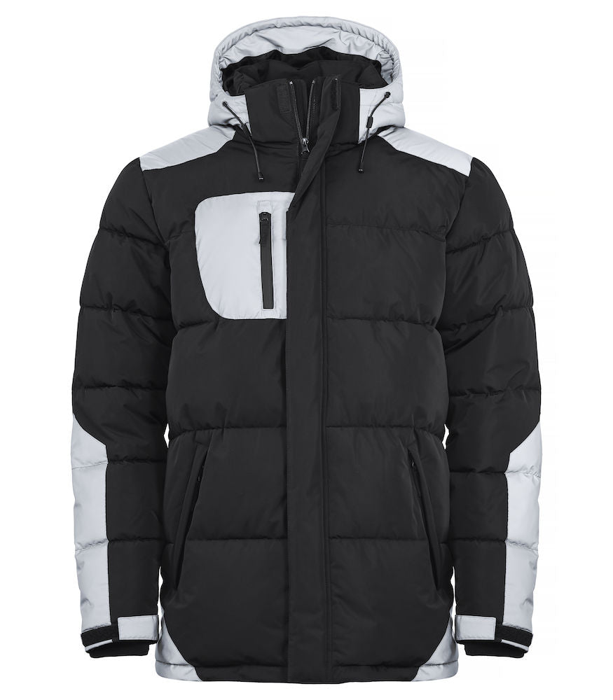 Clique Dumas - Mens Padded Heavy Winter Jacket. Reflective Panels WP5000mm. XS-3XL - Winter Jacket - Logo Free Clothing