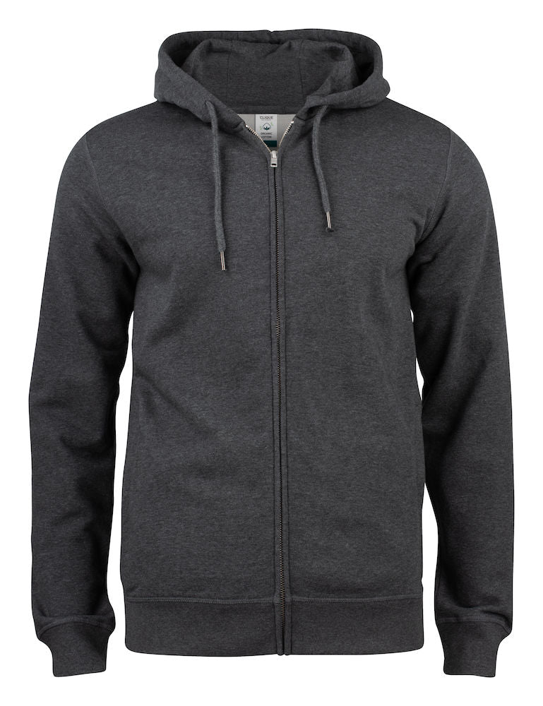 Clique Premium Organic Cotton Mens Zipped Hoodie. OC Hoodie 5 Colours S-3XL - Hoodie - Logo Free Clothing