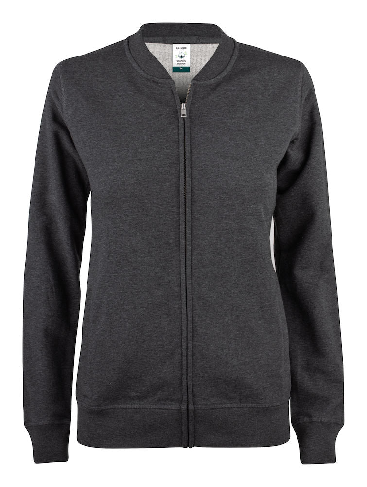 Clique Premium Organic Cotton Ladies Zipped Sweatshirt. XS-2XL. 5 Colours - Sweatshirt - Logo Free Clothing
