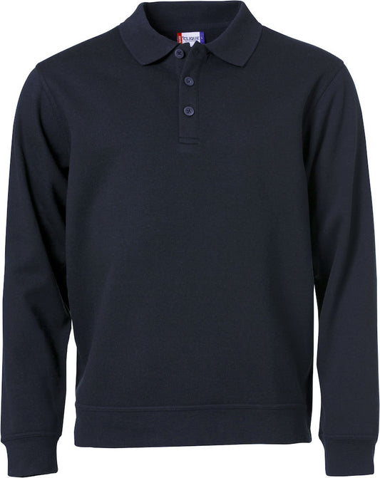 Clique Mens Super Heavy Polo Shirt/ Sweatshirt. 280gsm. XS-3XL - Polo Shirt - Logo Free Clothing
