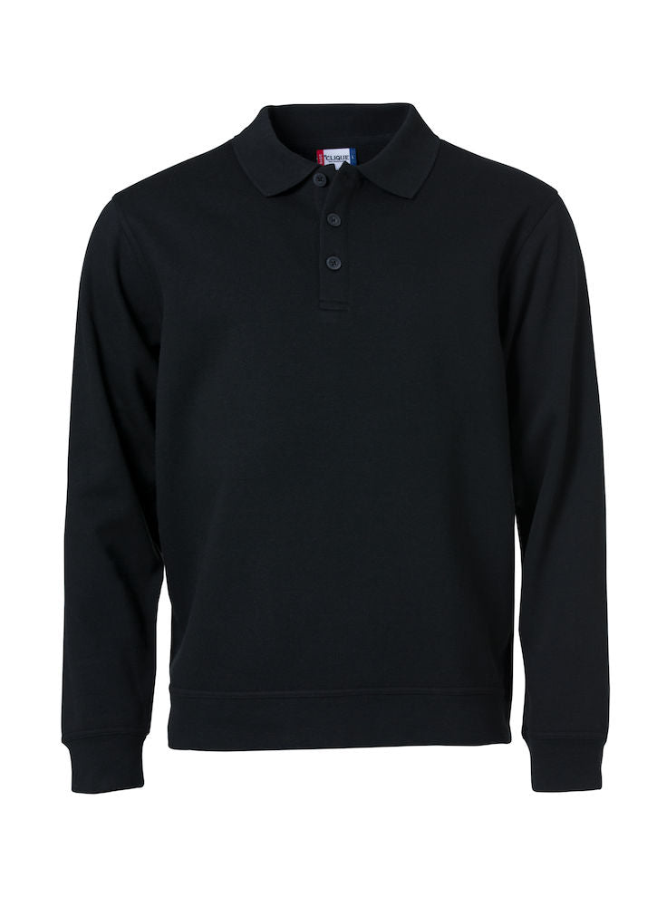 Clique Mens Super Heavy Polo Shirt/ Sweatshirt. 280gsm. XS-3XL - Polo Shirt - Logo Free Clothing