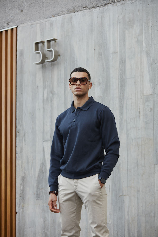 Mens polo clearance style sweater