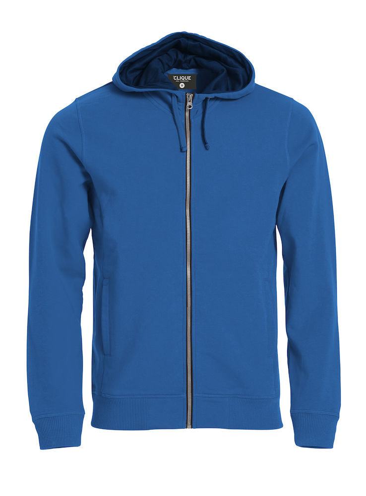 Clique Classic Hoodie Full Zip. Mens Contrast Colour Heavyweight Hoodie. 6 Colours XS-5XL - Hoodie - Logo Free Clothing