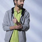 Clique Classic Hoodie Full Zip. Mens Contrast Colour Heavyweight Hoodie. 6 Colours XS-5XL - Hoodie - Logo Free Clothing