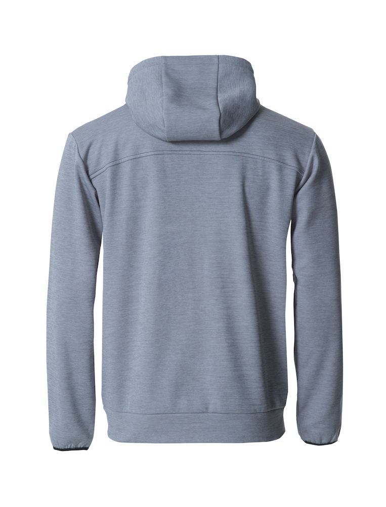 Clique Ottawa Mens Hoodie. Melange Effect, Hidden Earphone Loops, 4 Colours XS-3XL - Hoodie - Logo Free Clothing