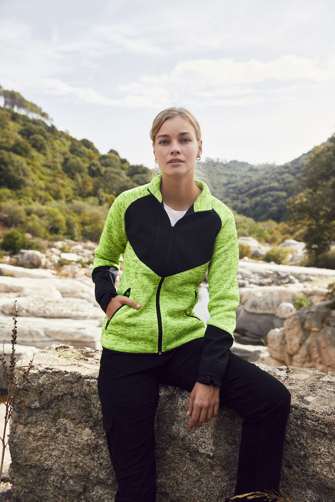 Clique Haines Fleece Jacket | Ladies Hybrid Fleece | Softshell Panels | 4 Colours | XS-2XL - Fleece - Logo Free Clothing