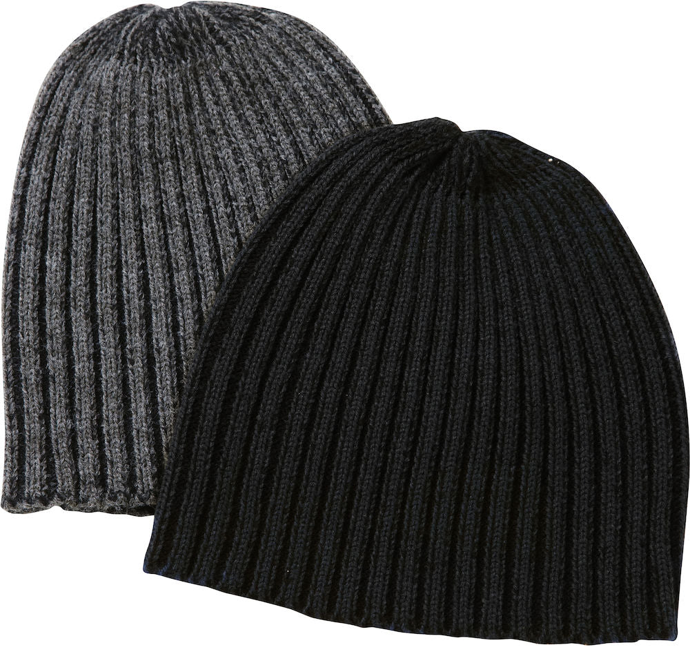 Clique Milton Beanie Hat. Heavy Knit in 2 Colours - Hat - Logo Free Clothing