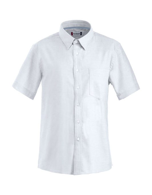 Clique Cambridge Mens Short Sleeve Shirt. Easy Care, Pure Cotton, 3 Colours. S-4XL - Shirt - Logo Free Clothing
