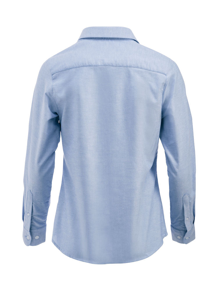 Clique Garland Ladies Long Sleeve Shirt. Pure Cotton Easy Care. 3 Colours. S-2XL - Shirt - Logo Free Clothing