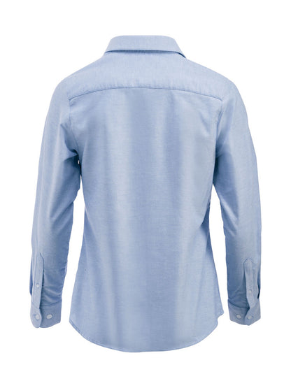 Clique Garland Ladies Long Sleeve Shirt. Pure Cotton Easy Care. 3 Colours. S-2XL - Shirt - Logo Free Clothing
