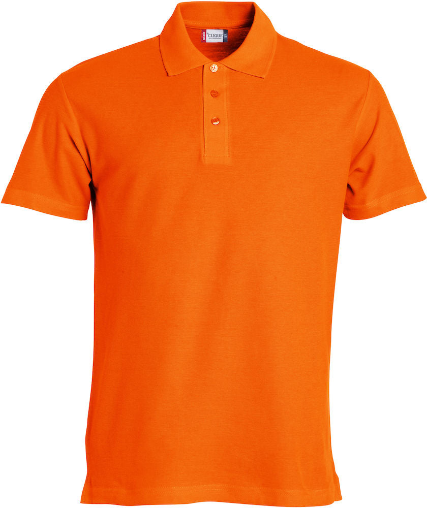 Clique Basic Polo. Mens Cotton Polo shirt. 13 Colours. S-4XL - Polo Shirt - Logo Free Clothing