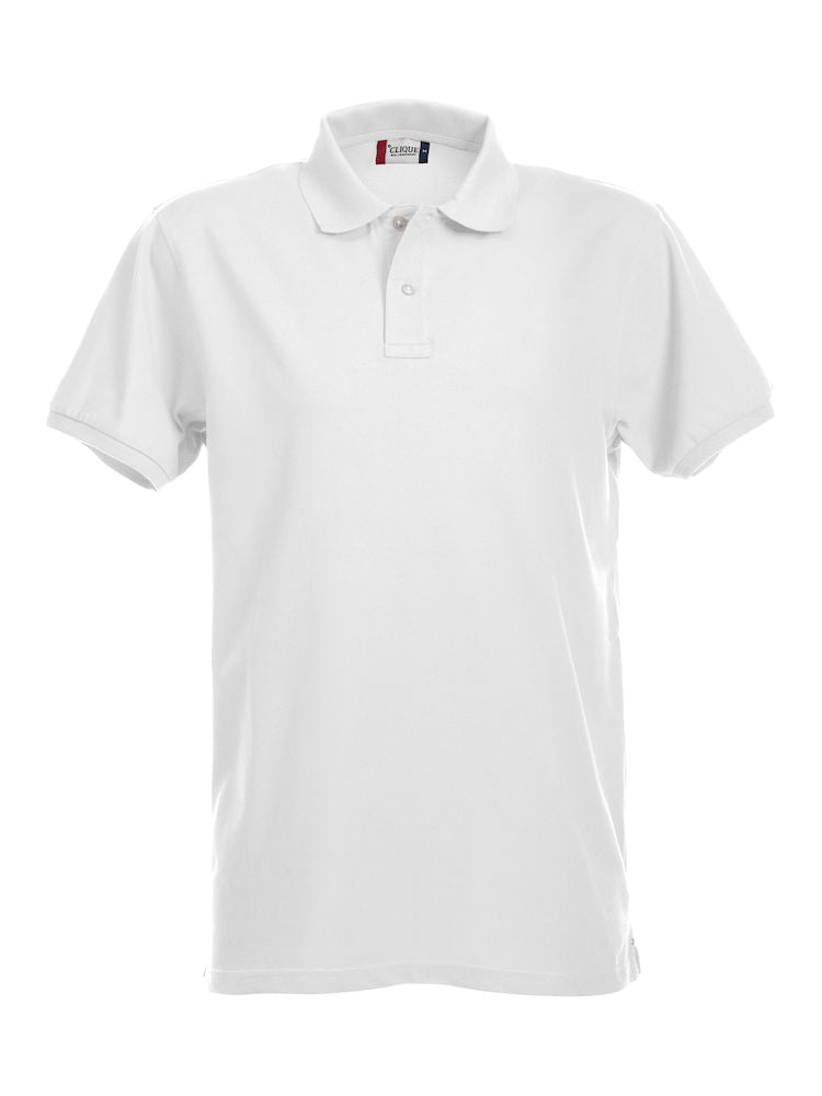 Clique Premium Mens Stretch Polo Shirt. 12 Colours XS-4XL - Polo Shirt - Logo Free Clothing