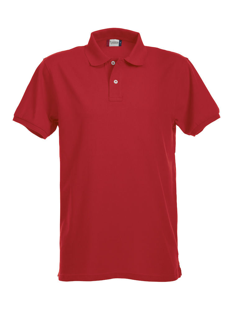 Clique Premium Mens Stretch Polo Shirt. 12 Colours XS-4XL - Polo Shirt - Logo Free Clothing