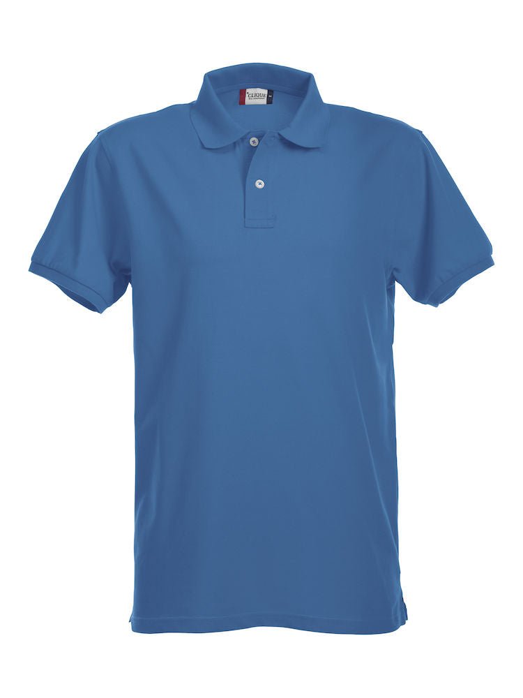 Clique Premium Mens Stretch Polo Shirt. 12 Colours XS-4XL - Polo Shirt - Logo Free Clothing