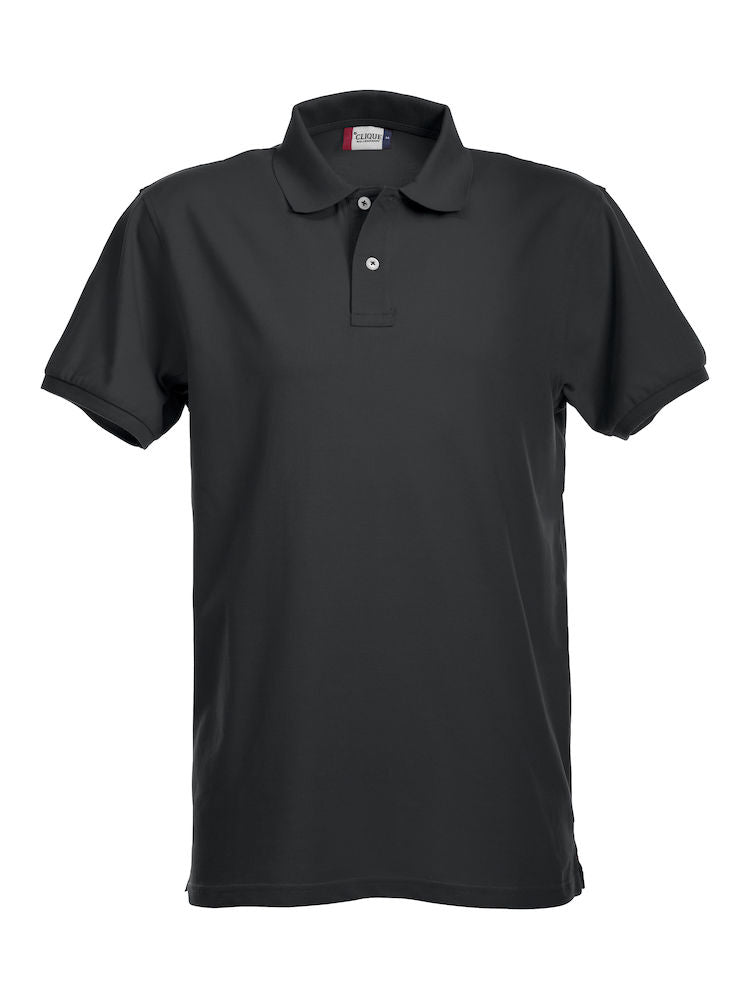 Clique Premium Mens Stretch Polo Shirt. 12 Colours XS-4XL - Polo Shirt - Logo Free Clothing