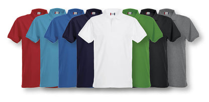 Clique Premium Mens Stretch Polo Shirt. 12 Colours XS-4XL - Polo Shirt - Logo Free Clothing