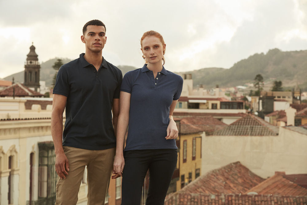 Clique Premium Mens Stretch Polo Shirt. 12 Colours XS-4XL - Polo Shirt - Logo Free Clothing