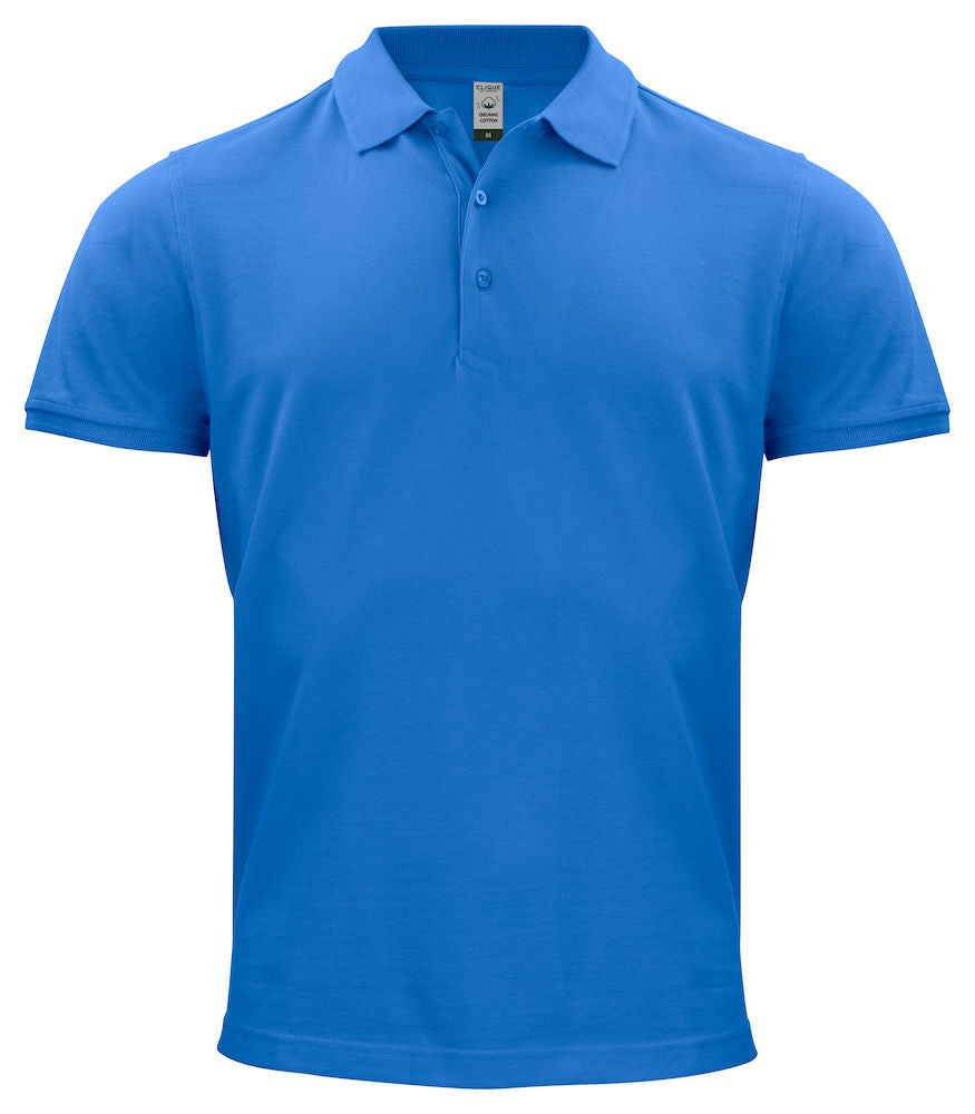 Clique Mens Classic Organic Cotton Polo Shirt. 8 Colours S-3XL - Polo Shirt - Logo Free Clothing