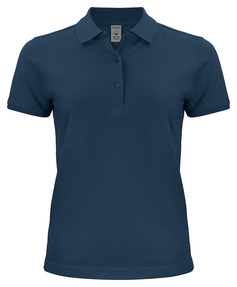 Clique Ladies Classic Organic Cotton Polo Shirt. 8 Colours XS-2XL - Polo Shirt - Logo Free Clothing