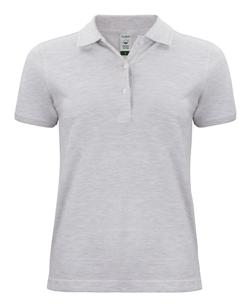 Clique Ladies Classic Organic Cotton Polo Shirt. 8 Colours XS-2XL - Polo Shirt - Logo Free Clothing
