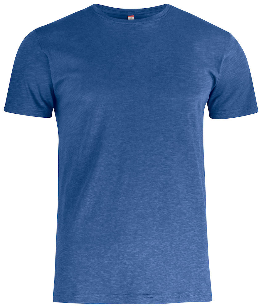 Clique Mens Slub T. Ring Spun Cotton & Pre Shrunk Tee Shirt. 4 Colours XS-2XL - Tee Shirt - Logo Free Clothing