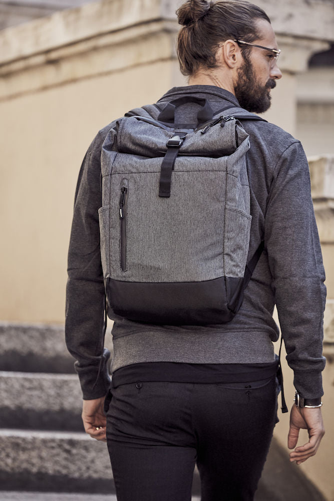 Clique Melange Roll-Up Backpack. 18 Litre - Bag - Logo Free Clothing
