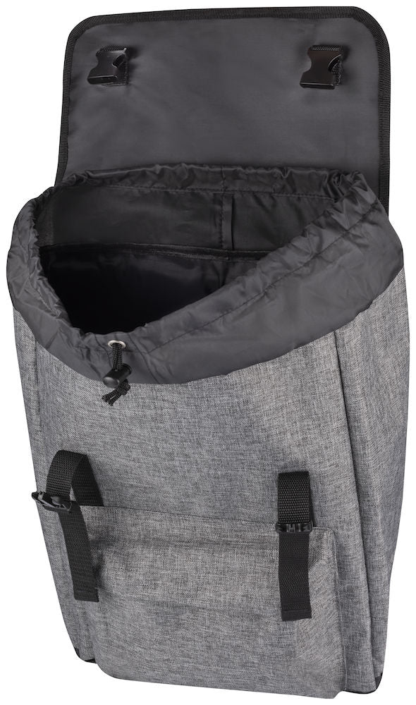 Clique Melange Backpack | City Rucksack | 20 Litre Capacity | Compression Straps - Bag - Logo Free Clothing