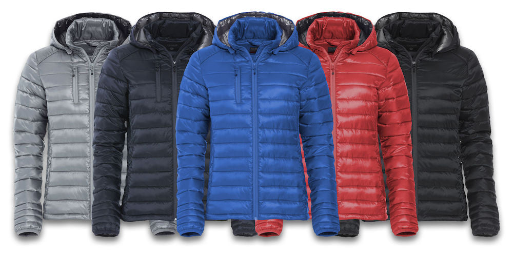 Clique Hudson Ladies Lightweight Puffer Style Jacket. 5 Colours, XS-2XL - Summer Jacket - Logo Free Clothing