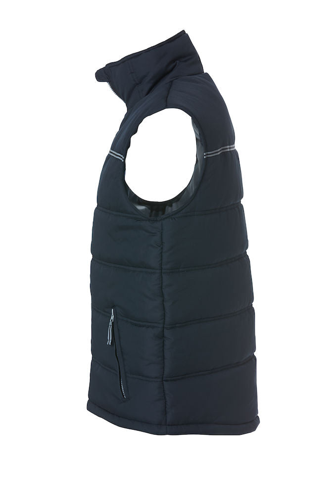 Clique Weston Padded Gilet with Reflective Stripe. Unisex sizing XS-3XL - Gilet - Logo Free Clothing