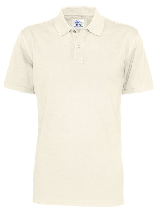 Cottover Mens Organic Cotton Polo Shirt. Fairtrade Eco Pique Polo. 13 Colours S-4XL - Polo Shirt - Logo Free Clothing