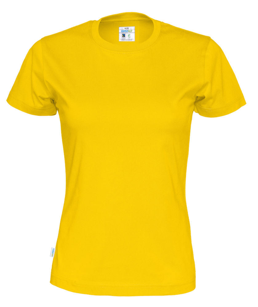 Cottover Ladies Eco Tee Shirt. Fairtrade Organic Cotton. 14 Colours. XS-2XL - Tee Shirt - Logo Free Clothing