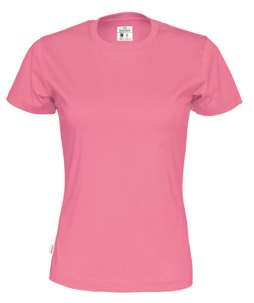 Cottover Ladies Eco Tee Shirt. Fairtrade Organic Cotton. 14 Colours. XS-2XL - Tee Shirt - Logo Free Clothing