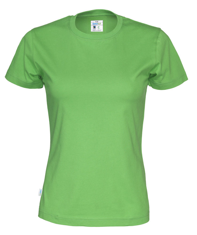 Cottover Ladies Eco Tee Shirt. Fairtrade Organic Cotton. 14 Colours. XS-2XL - Tee Shirt - Logo Free Clothing