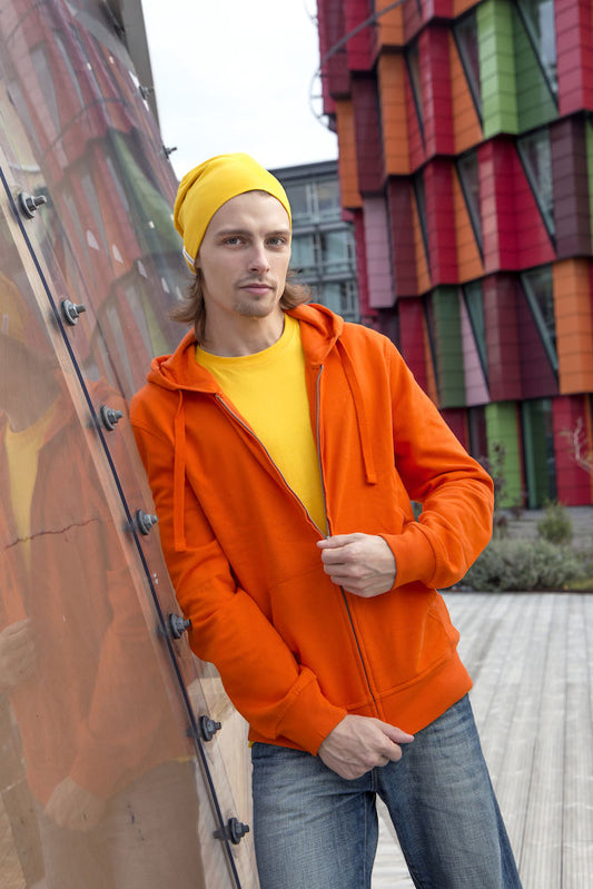 Cottover Mens Zipped Eco Hoodie. Fairtrade Organic Cotton. 14 Colours S-4XL - Hoodie - Logo Free Clothing