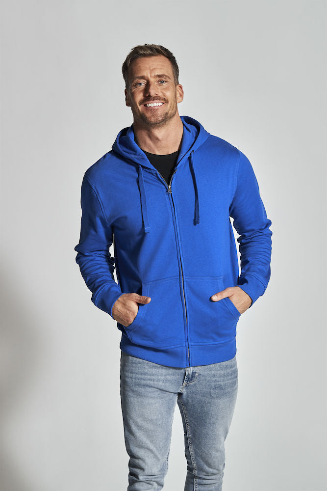 Cottover Mens Zipped Eco Hoodie. Fairtrade Organic Cotton. 14 Colours S-4XL - Hoodie - Logo Free Clothing