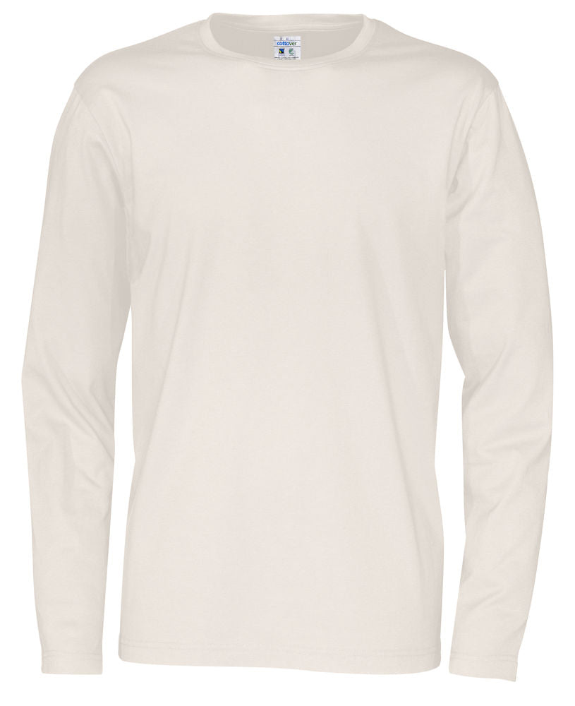 Cottover Mens Eco Long Sleeve Tee Shirt. Fairtrade Organic Cotton. 14 Colours. S-4XL - Tee Shirt - Logo Free Clothing