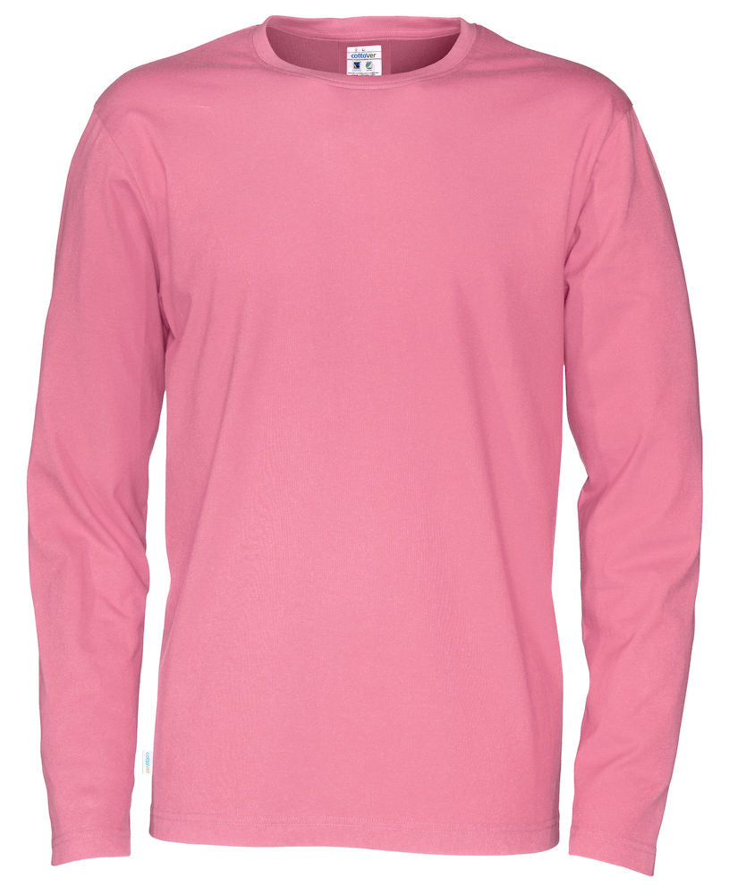 Cottover Mens Eco Long Sleeve Tee Shirt. Fairtrade Organic Cotton. 14 Colours. S-4XL - Tee Shirt - Logo Free Clothing