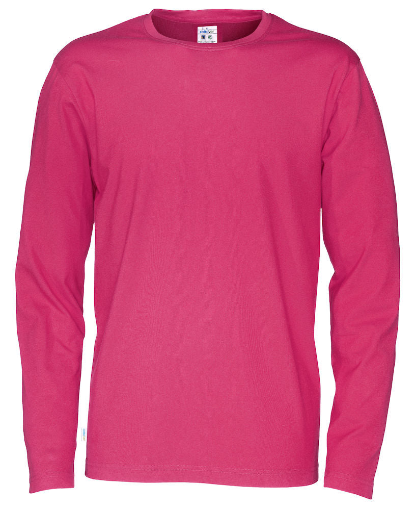 Cottover Mens Eco Long Sleeve Tee Shirt. Fairtrade Organic Cotton. 14 Colours. S-4XL - Tee Shirt - Logo Free Clothing