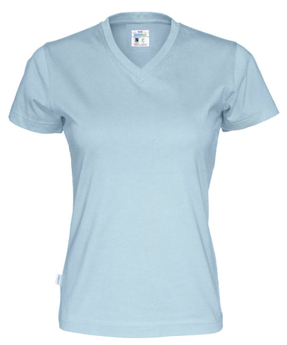 Cottover Ladies Eco V Neck Tee Shirt. Fairtrade Organic Cotton. 14 Colours. XS-2XL - Tee Shirt - Logo Free Clothing
