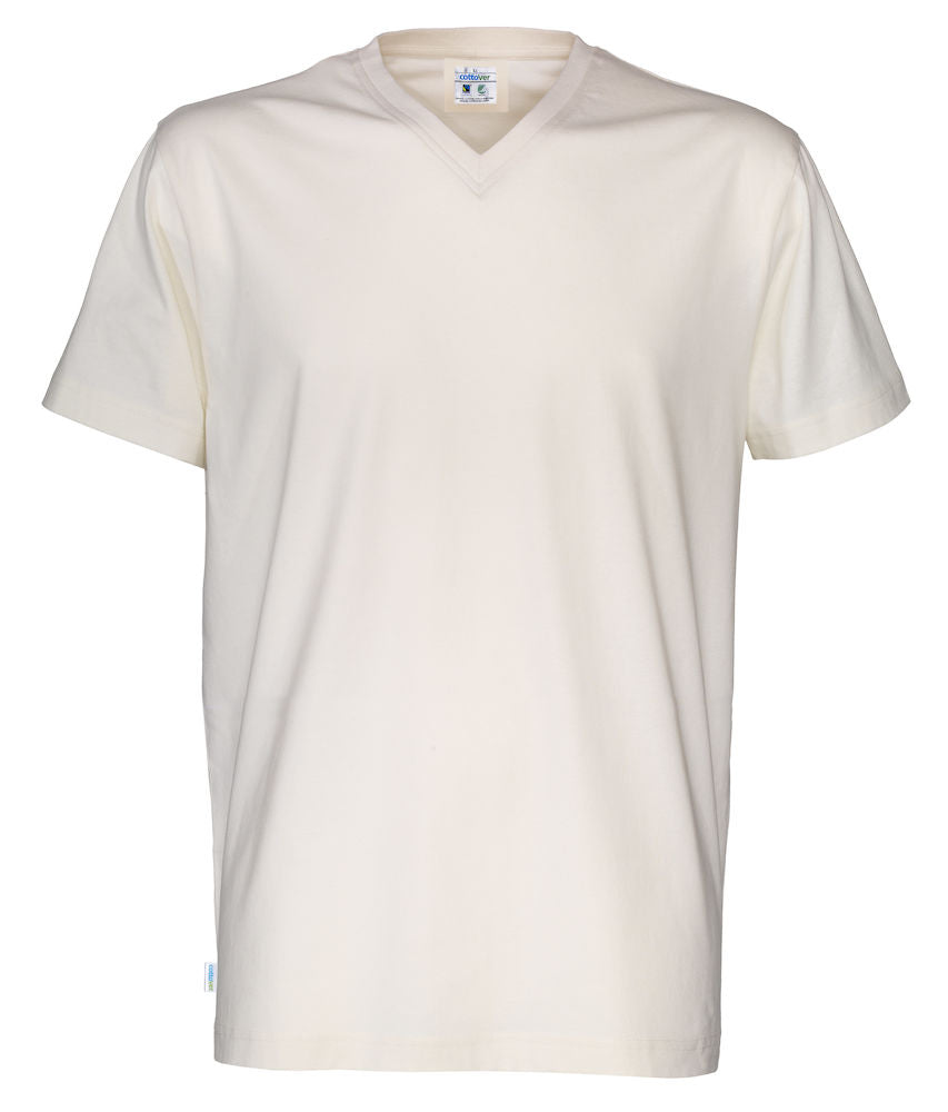 Organic Cotton V-Neck Mens T-Shirt | GOTS | Logo Free Clothing
