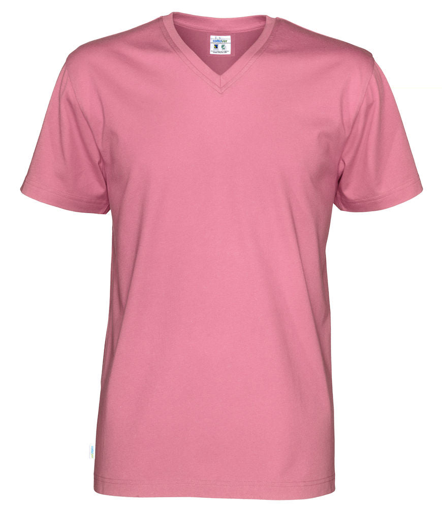 Cottover Organic Cotton Mens V-Neck T-Shirt | GOTS | Fairtrade | 14 Colours  | S-4XL